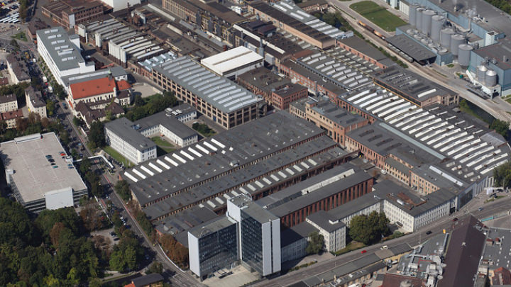 arial shot of Everllence production plant in Augsburg
