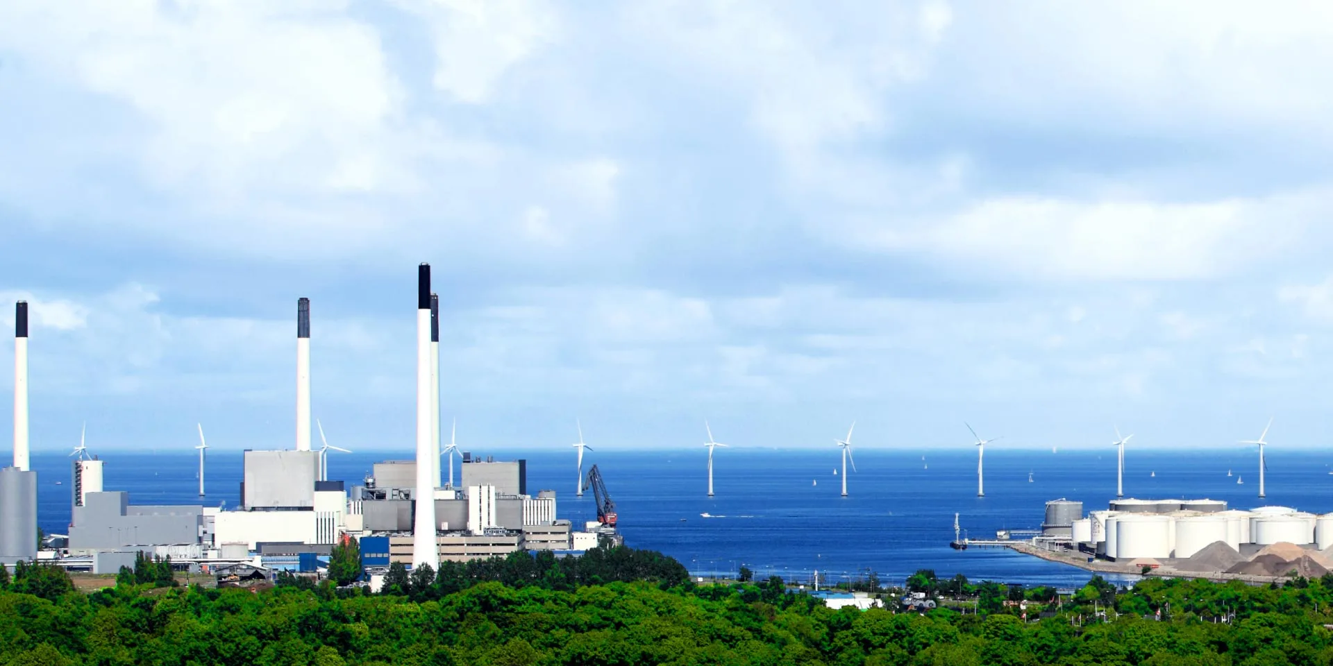 power plant at sea side