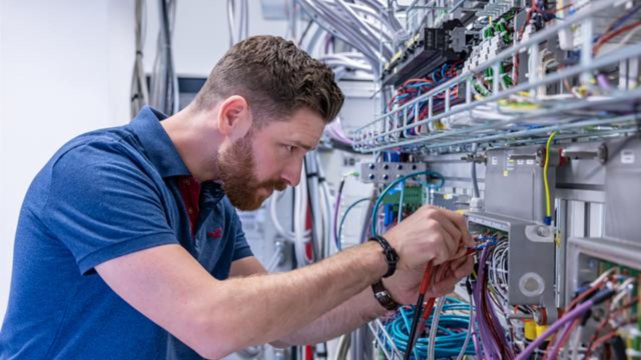 Man working in production areas