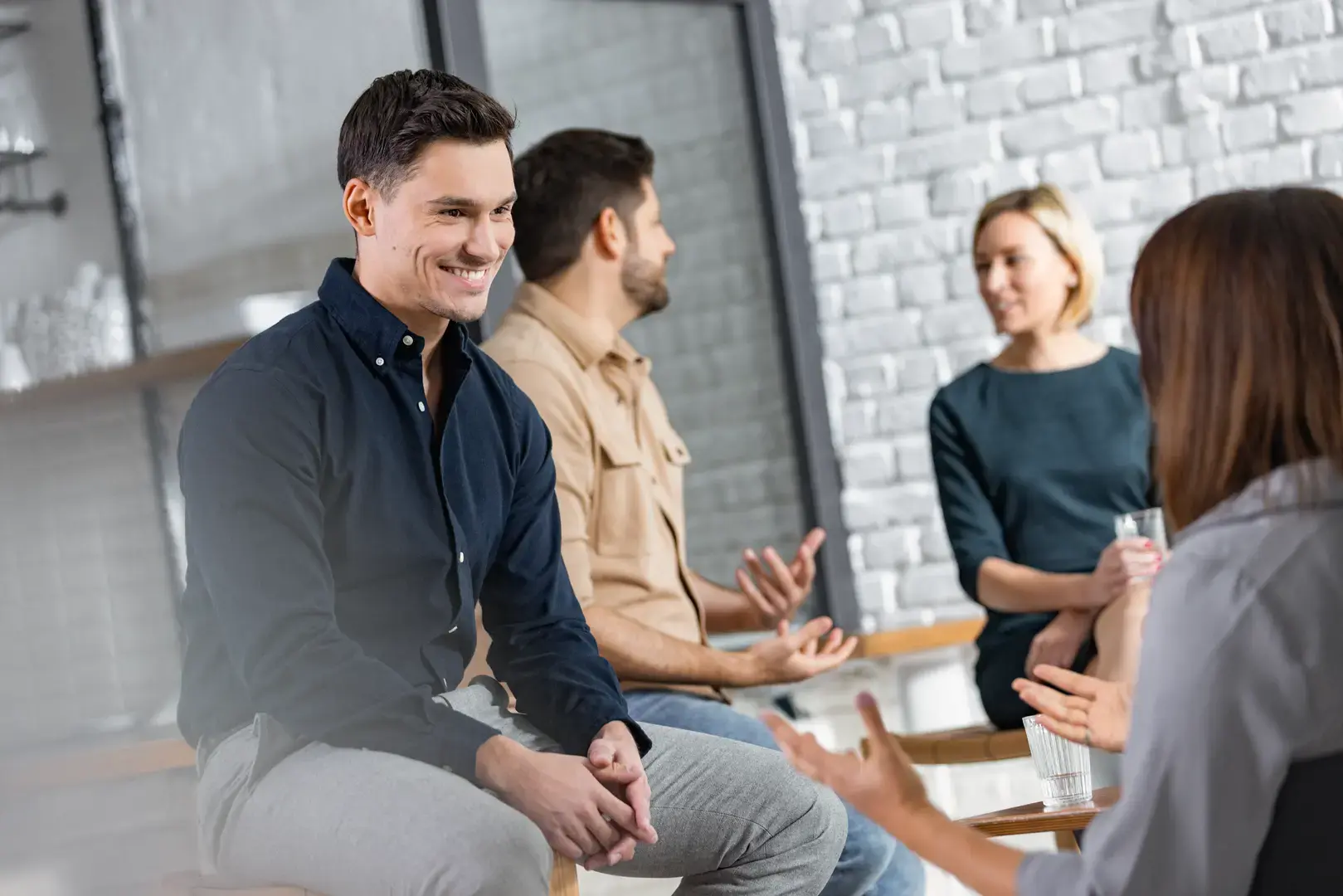 Group of people working in the office