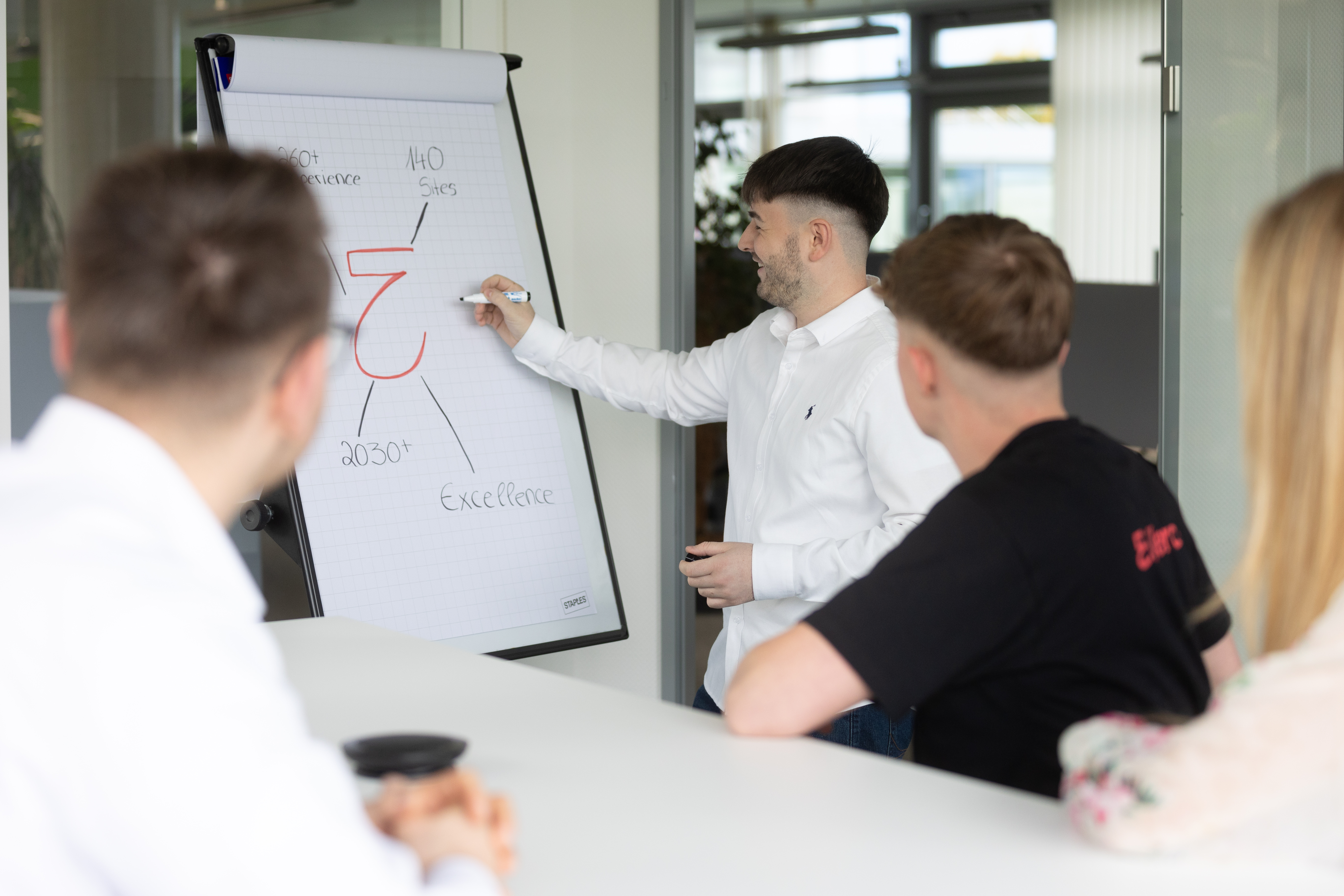 Man smiling in the office