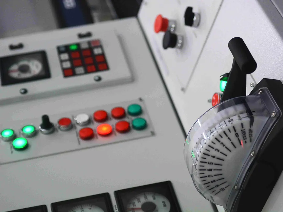 close up of engine control unit