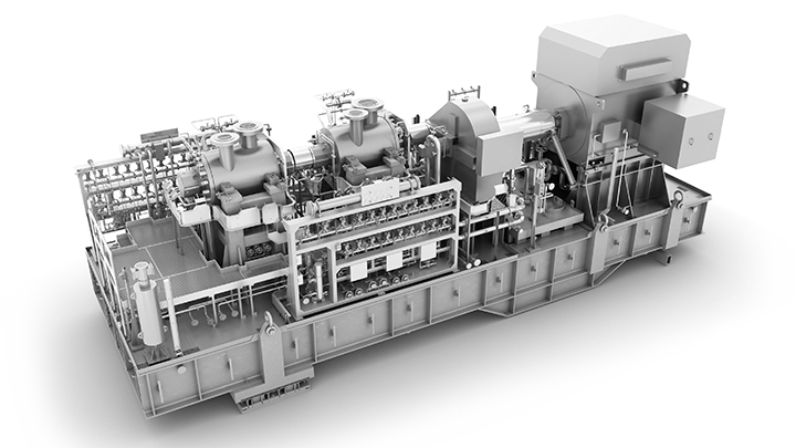 rendering of centrifugal compressor