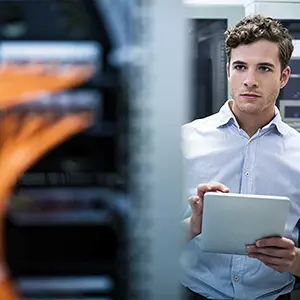 employee with tablet