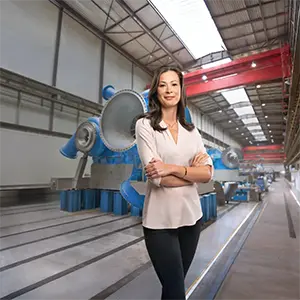 woman in production