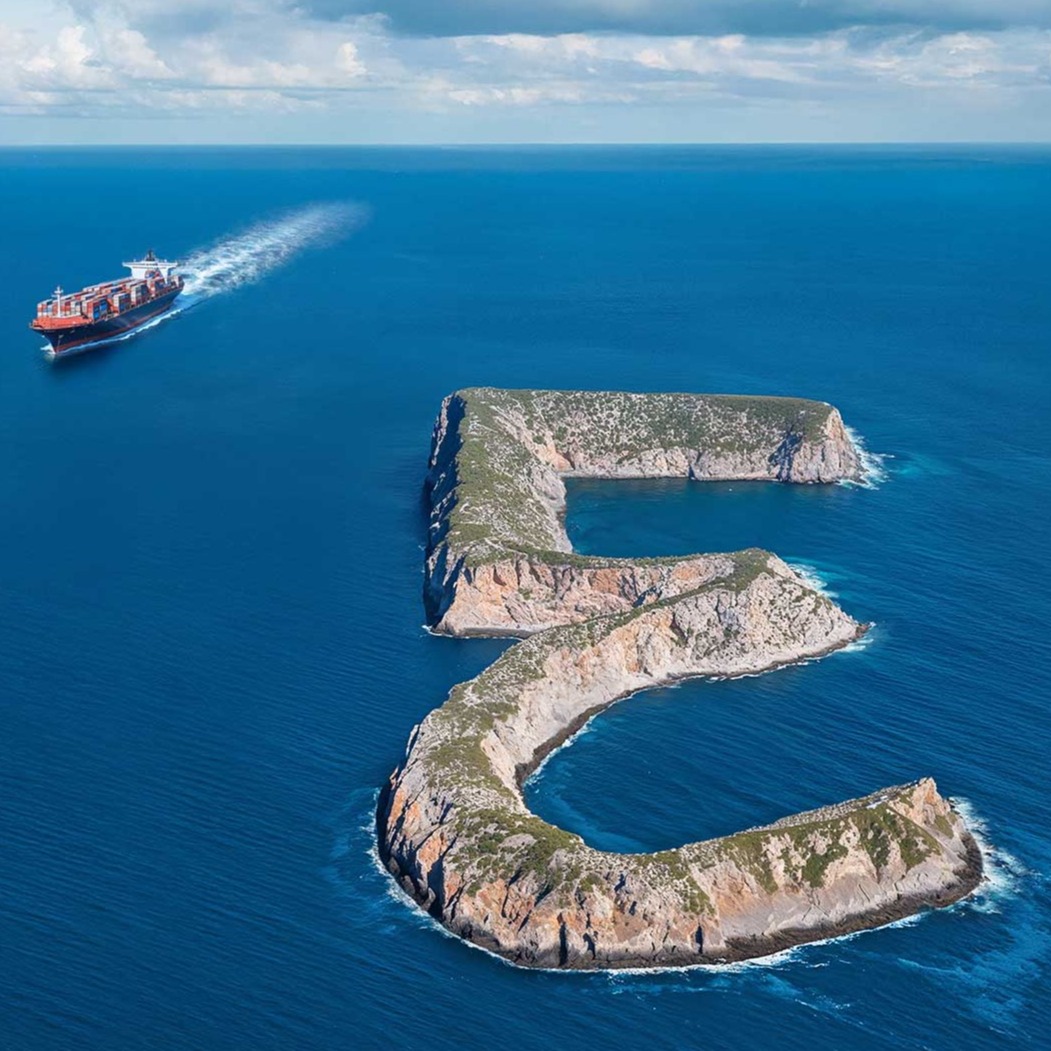 rendering of island in Everllence logo