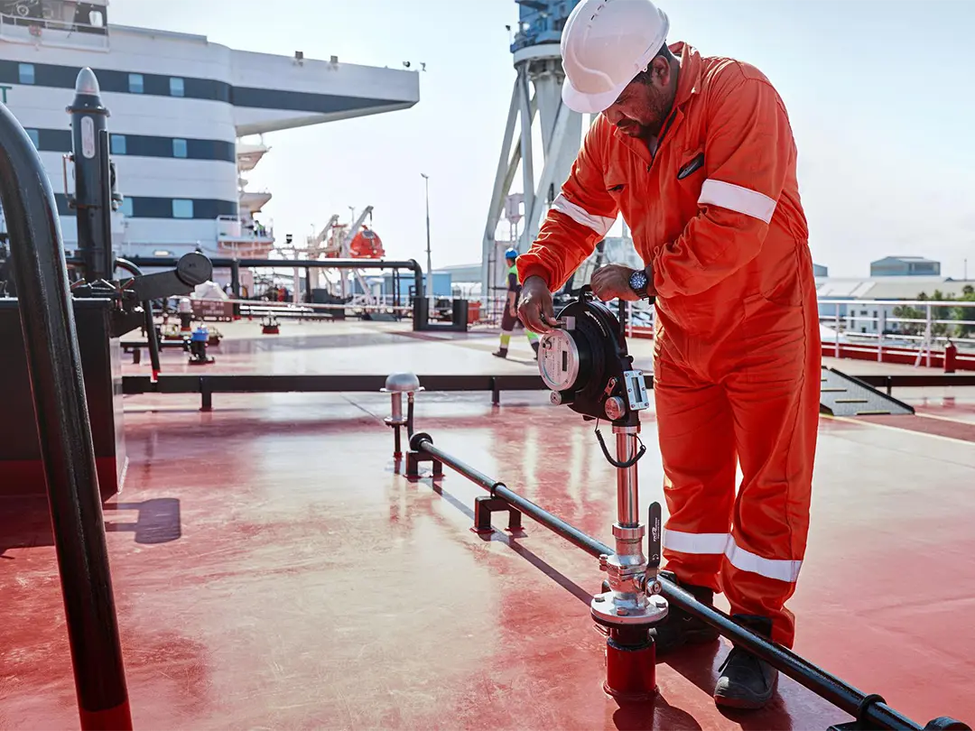 service employee on board of a ship