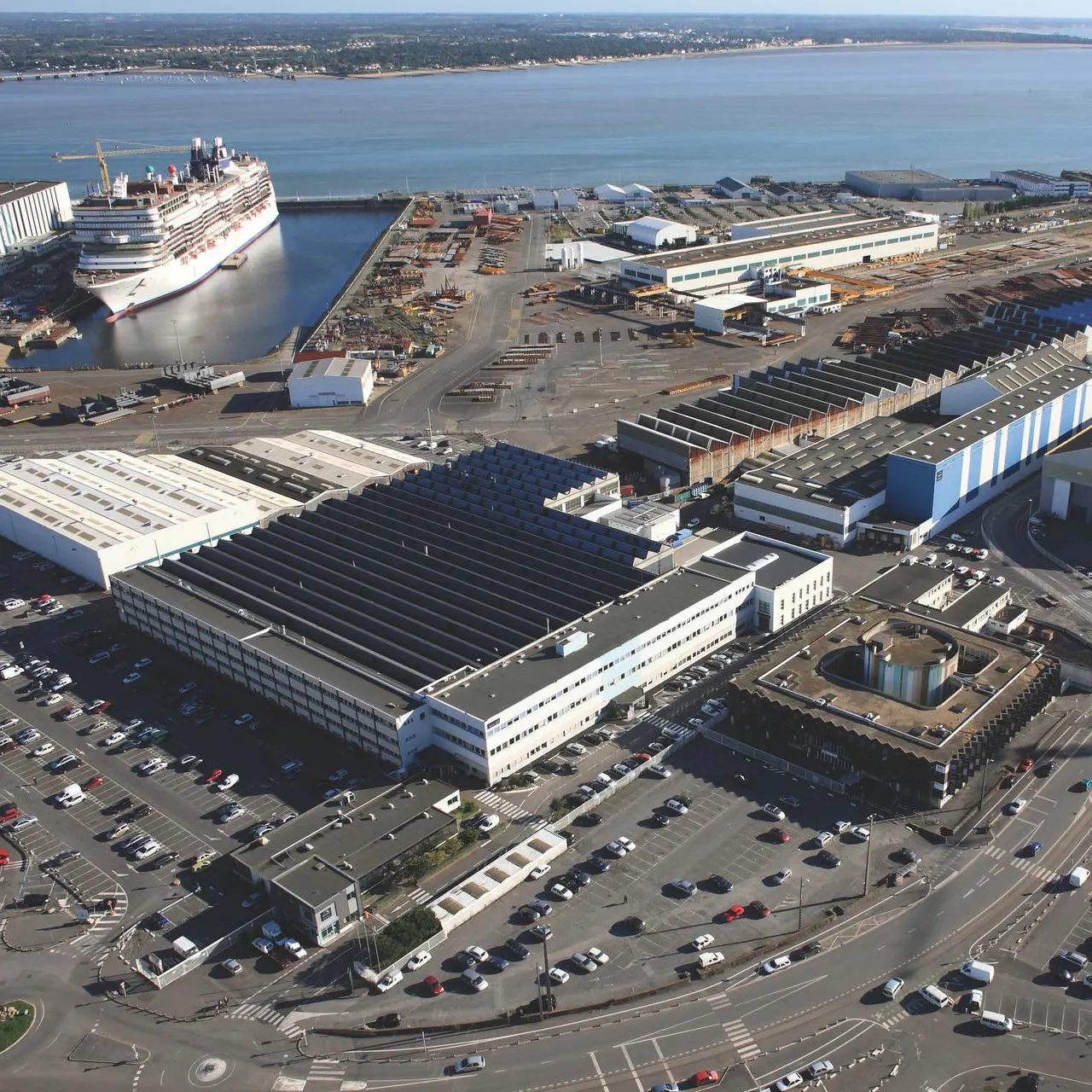 arial view of Everllence production plant in Saint Nazaire