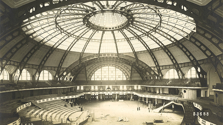 historische Aufnahme Frankfurter Festhalle