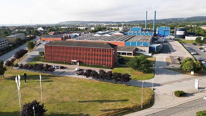 arial view of Everllence plant in Frederikshavn
