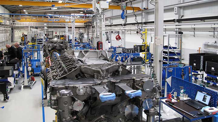 engine assembly in Frederikshavn