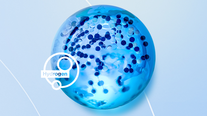 Visualisierung Wasserstoff - Moleküldarstellung