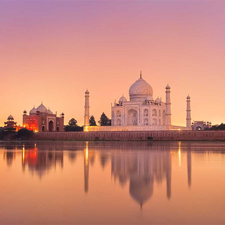 Indian temple at dawn