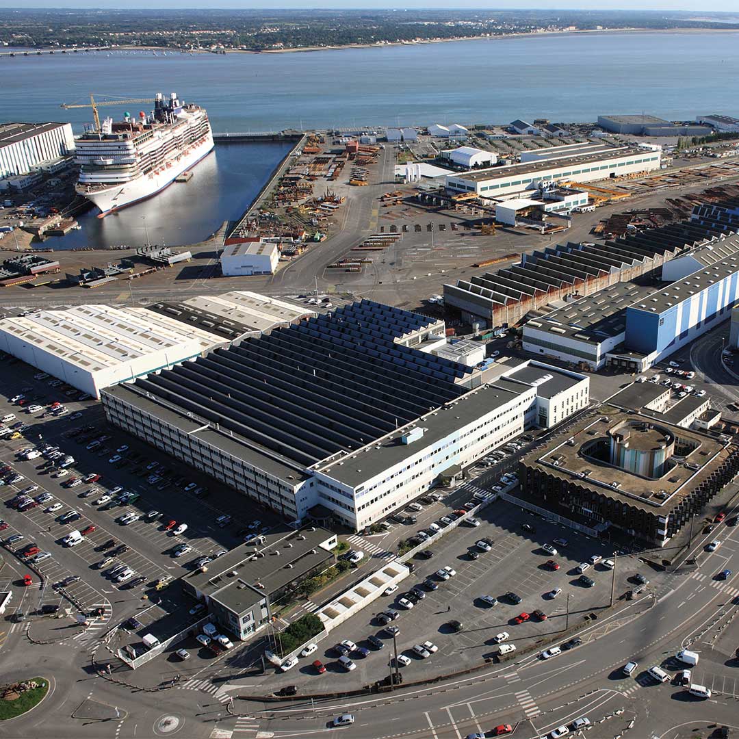 arial view of Everllence production plant in Saint Nazaire
