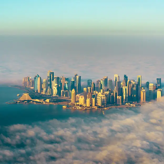 View of the Qatar Skyline