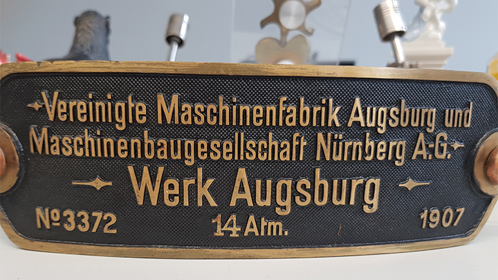 Schild Maschinenfabrik Augsburg