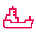 Red stylized leaf icon divided into five sections with a visible stem