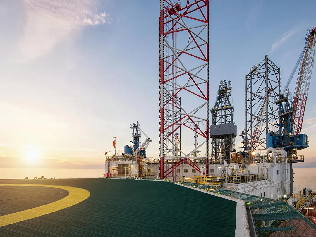 landing site on an oil plattform