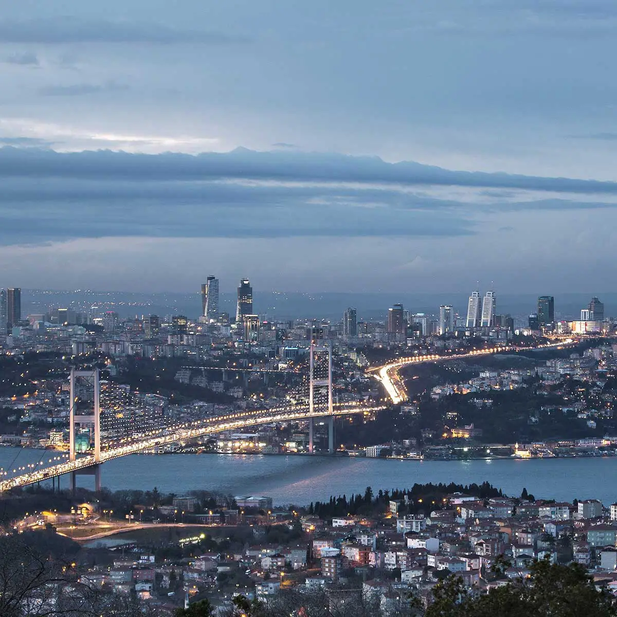 night view of Istanbul