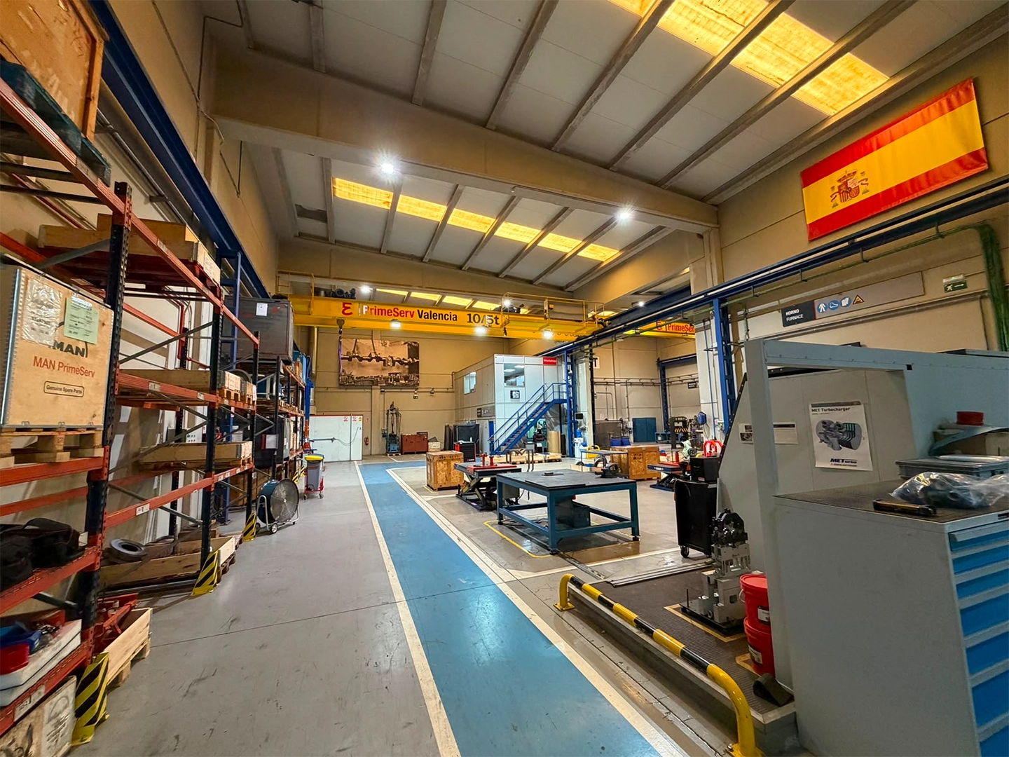 view into Everllence workshop in Vallencia