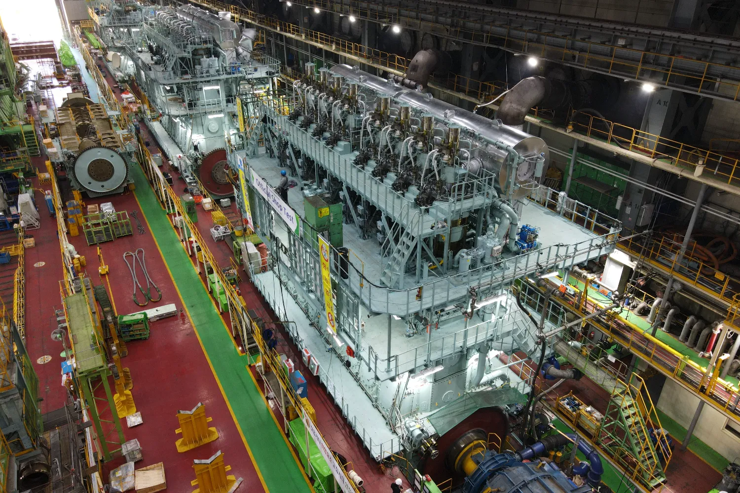 Everllence B&W ME-GI dual-fuel engines built in a shipyard