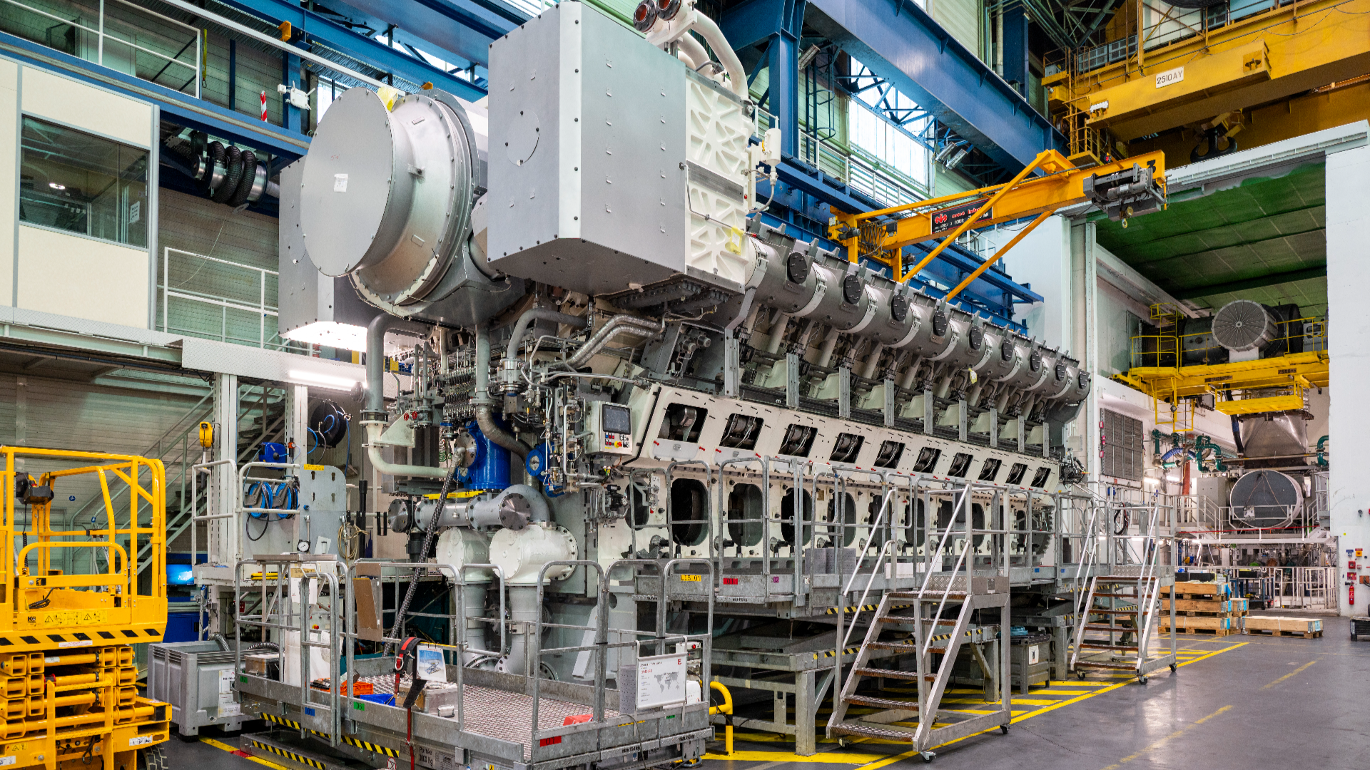 Newly tested: The 18V51/60 engine runs fully on B100 biofuel