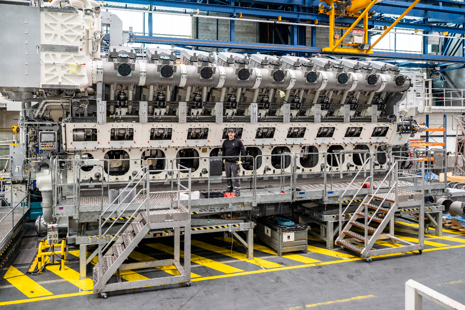 Engine after test in St. Nazaire