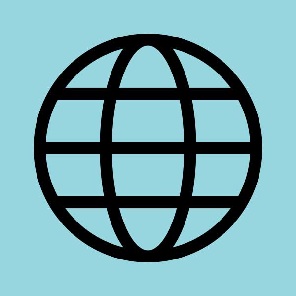 pictogram of a globe