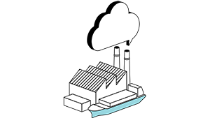 illustration of a factory