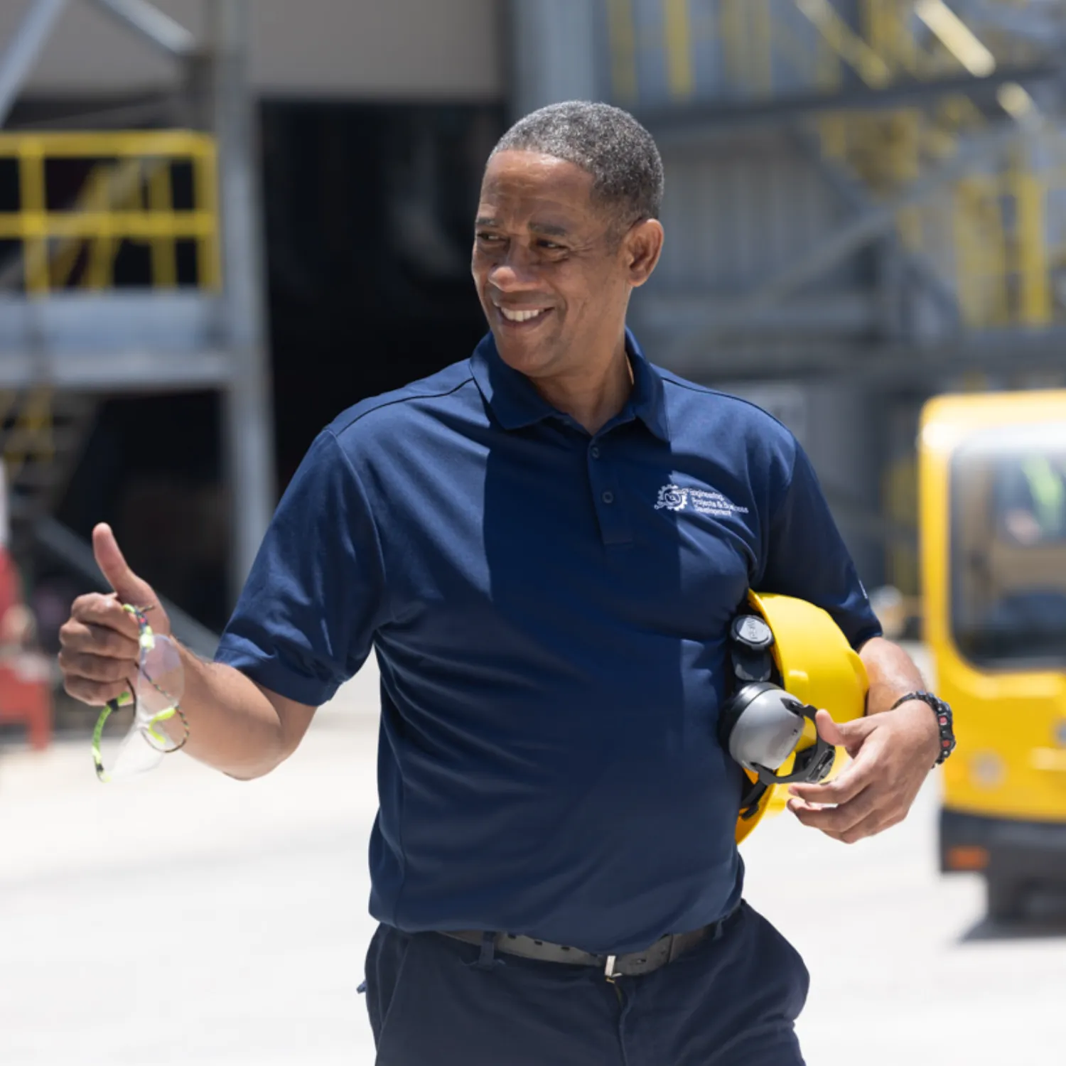 Keith Whyte, Senior Project Manager at CUC, stands near the upgraded engine systems, overseeing the Lifecycle Upgrade project.