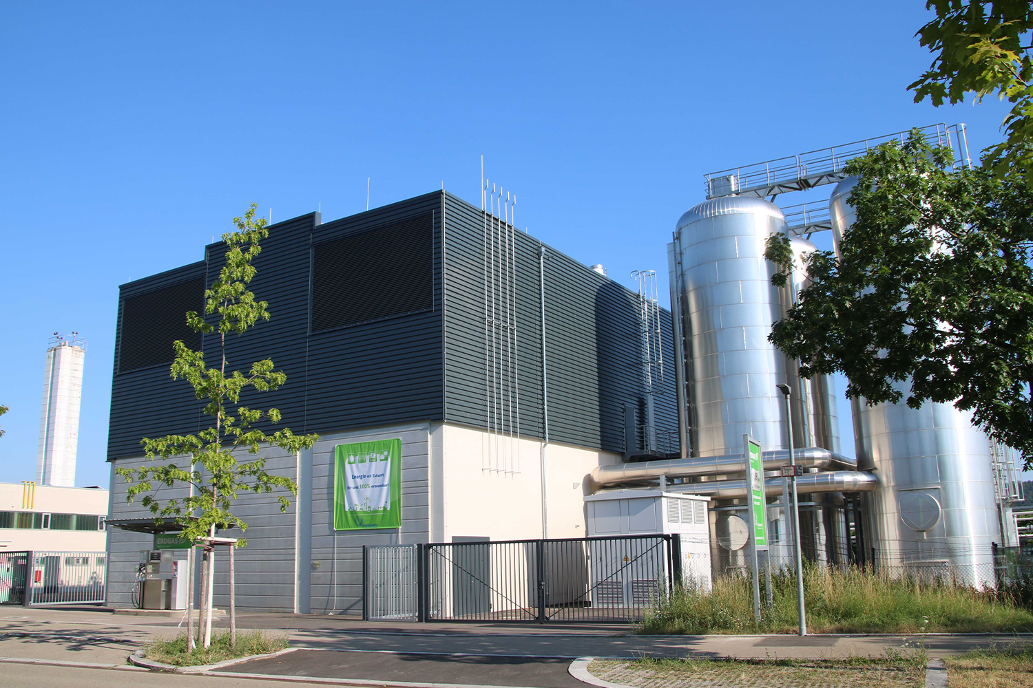 Front view of Stadtwerke Schwäbisch Hall facility