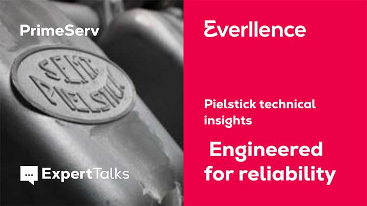 close up of peilstick engine with lettering