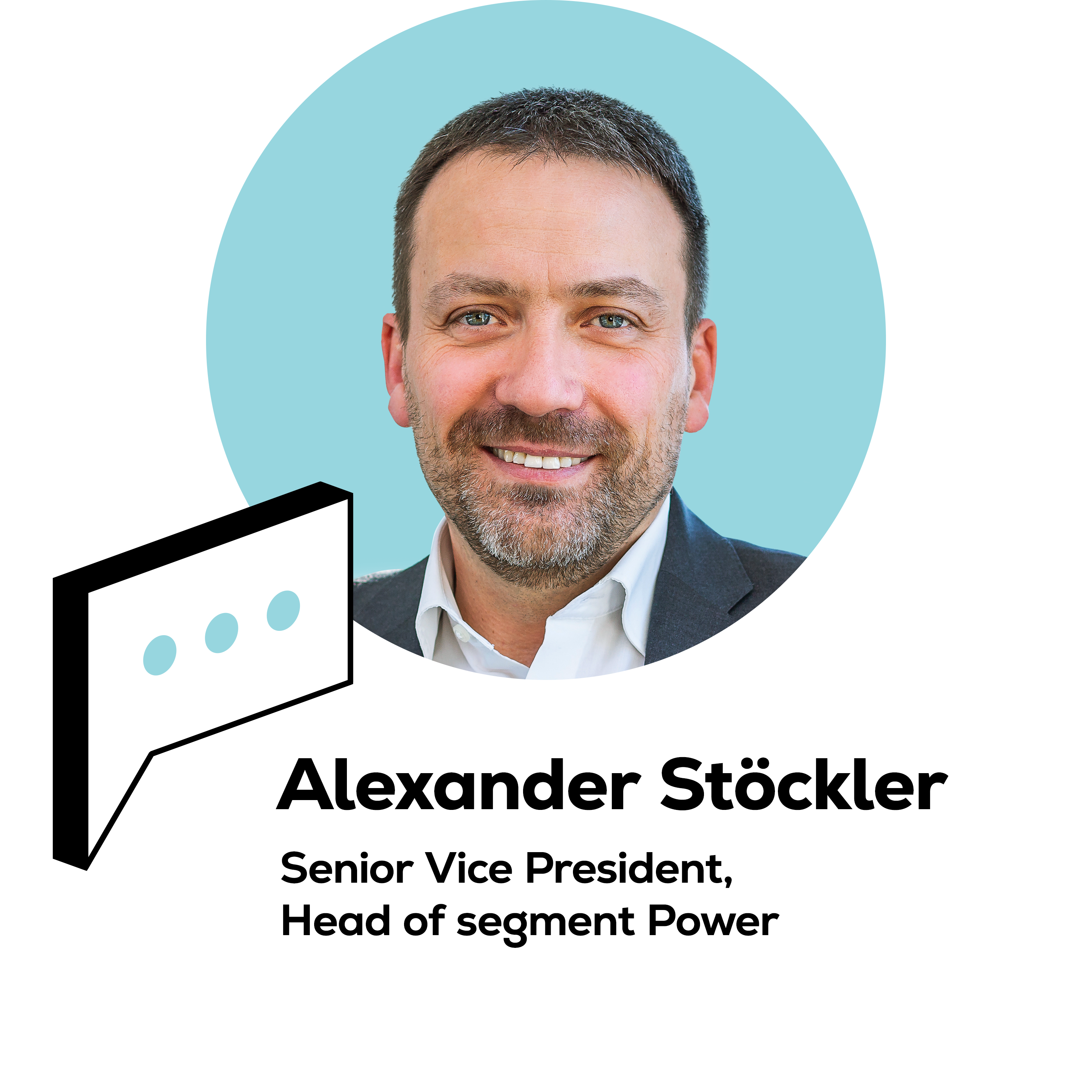 Portrait of Alexander Stoeckler in a suit, smiling in a bright office setting