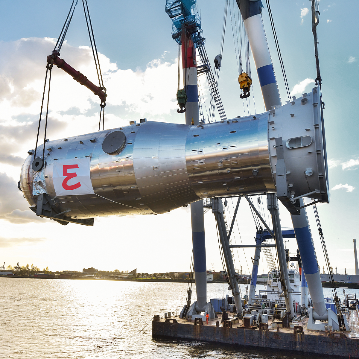 Endesa Power plant at night