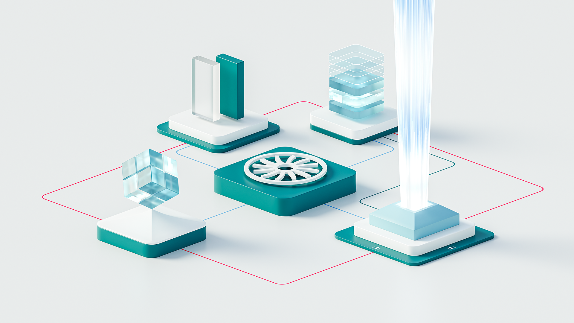 Pillars of digital industries visual