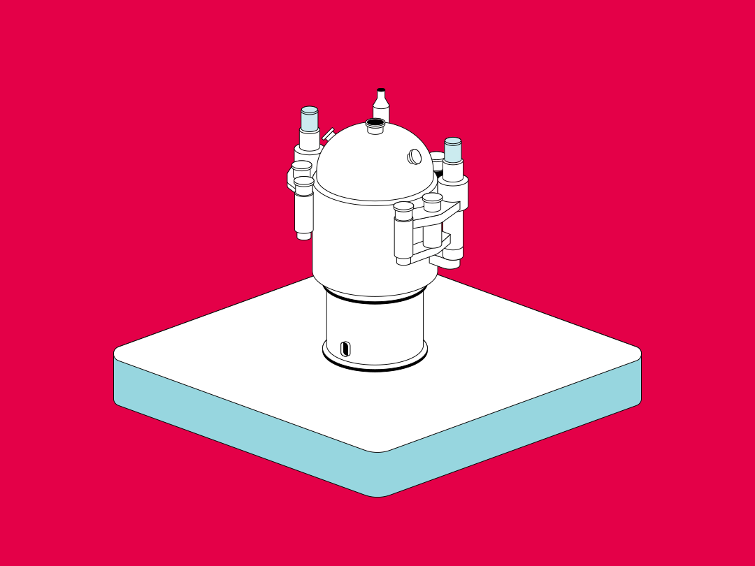 Illustration of a DWE salt bath reactor