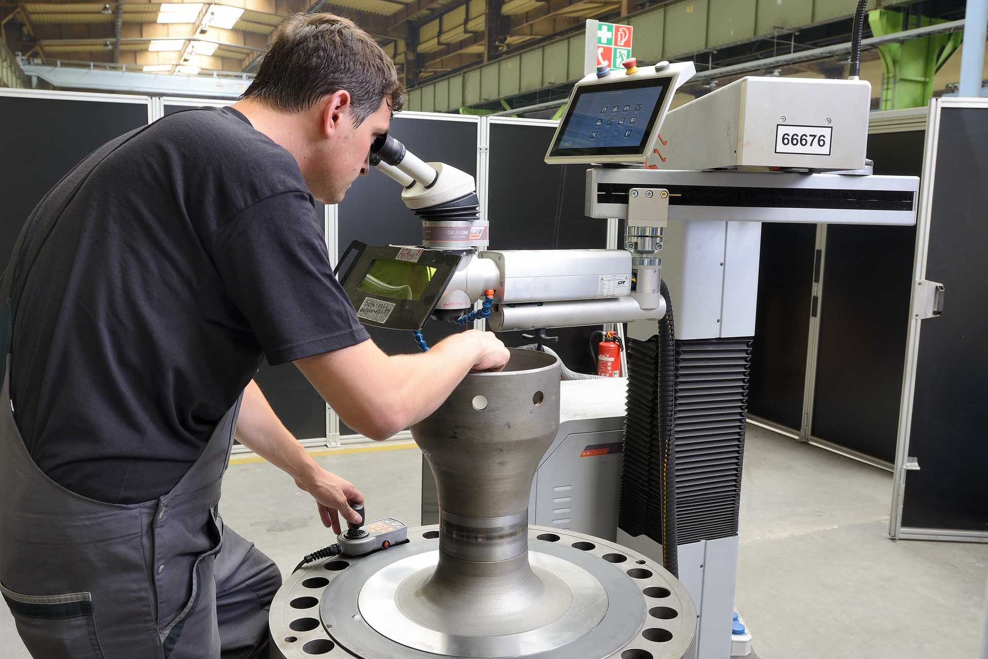 Inspection laser welding system