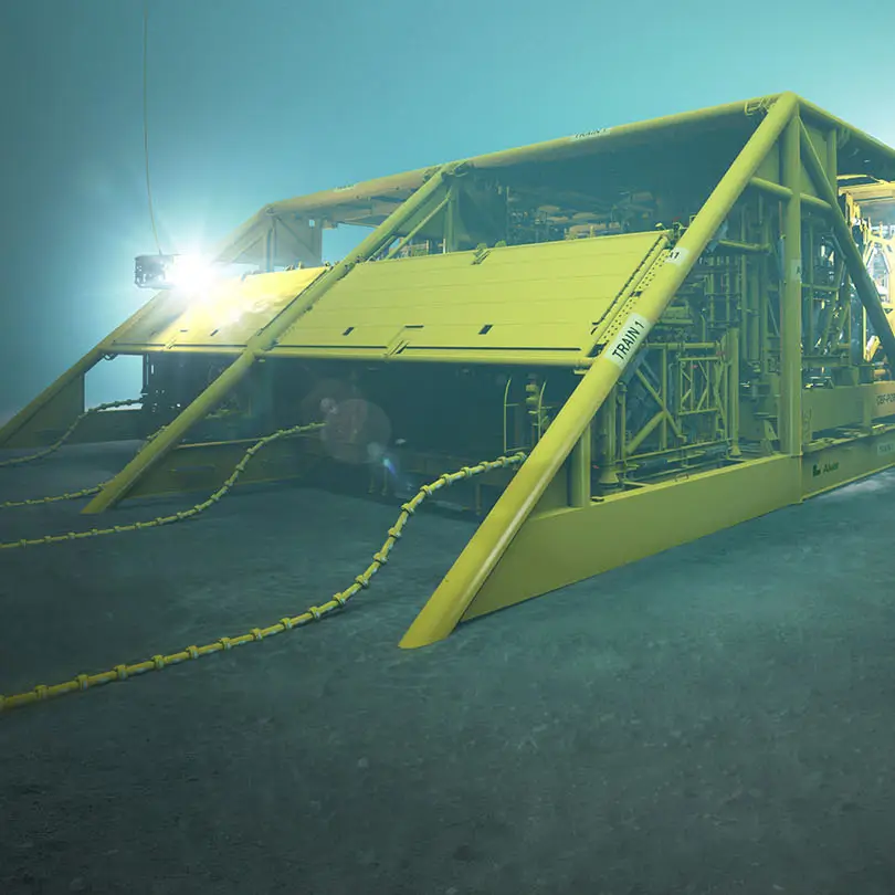 rendering of subsea compressor
