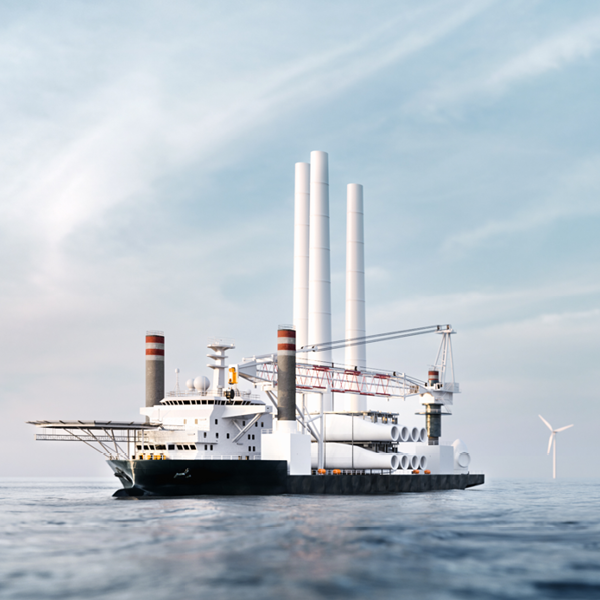 Wind turbine installation vessel