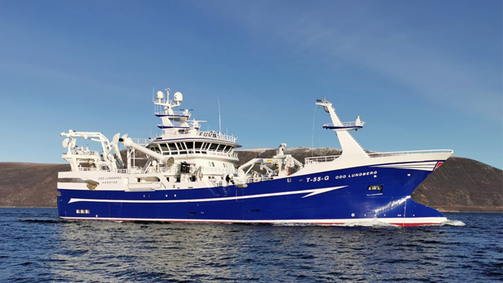 Ship Lundberg on the Sea