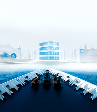 Boat with a landscape of digital products