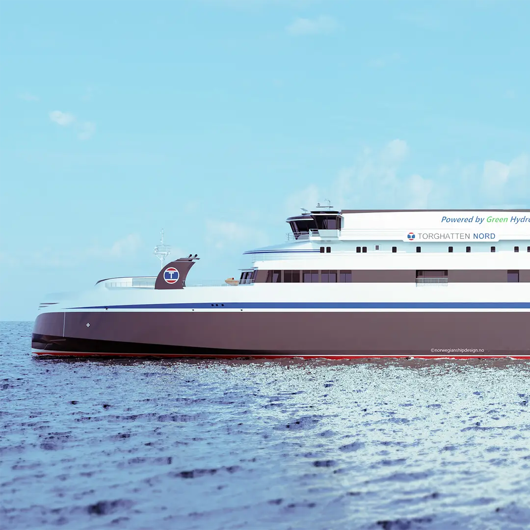 Hydrogen powered ship