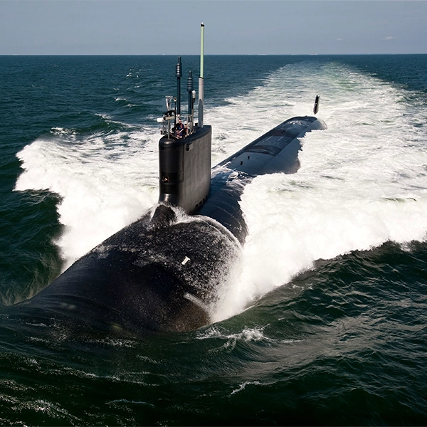 submarine on open sea