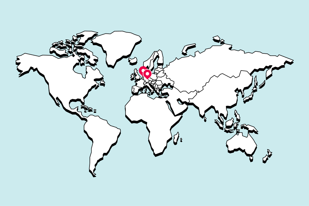 illustrated worldmap