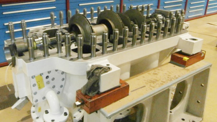 Repair of chlorine compressor