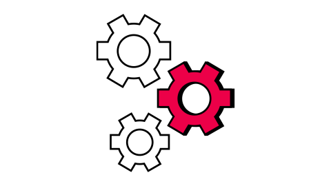 Icon-Collaboration Icon of different gearweels