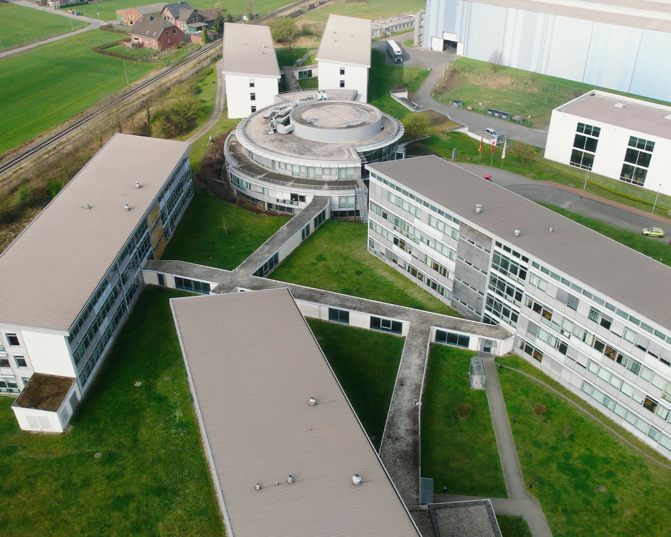 View of the oberhausen service center from above