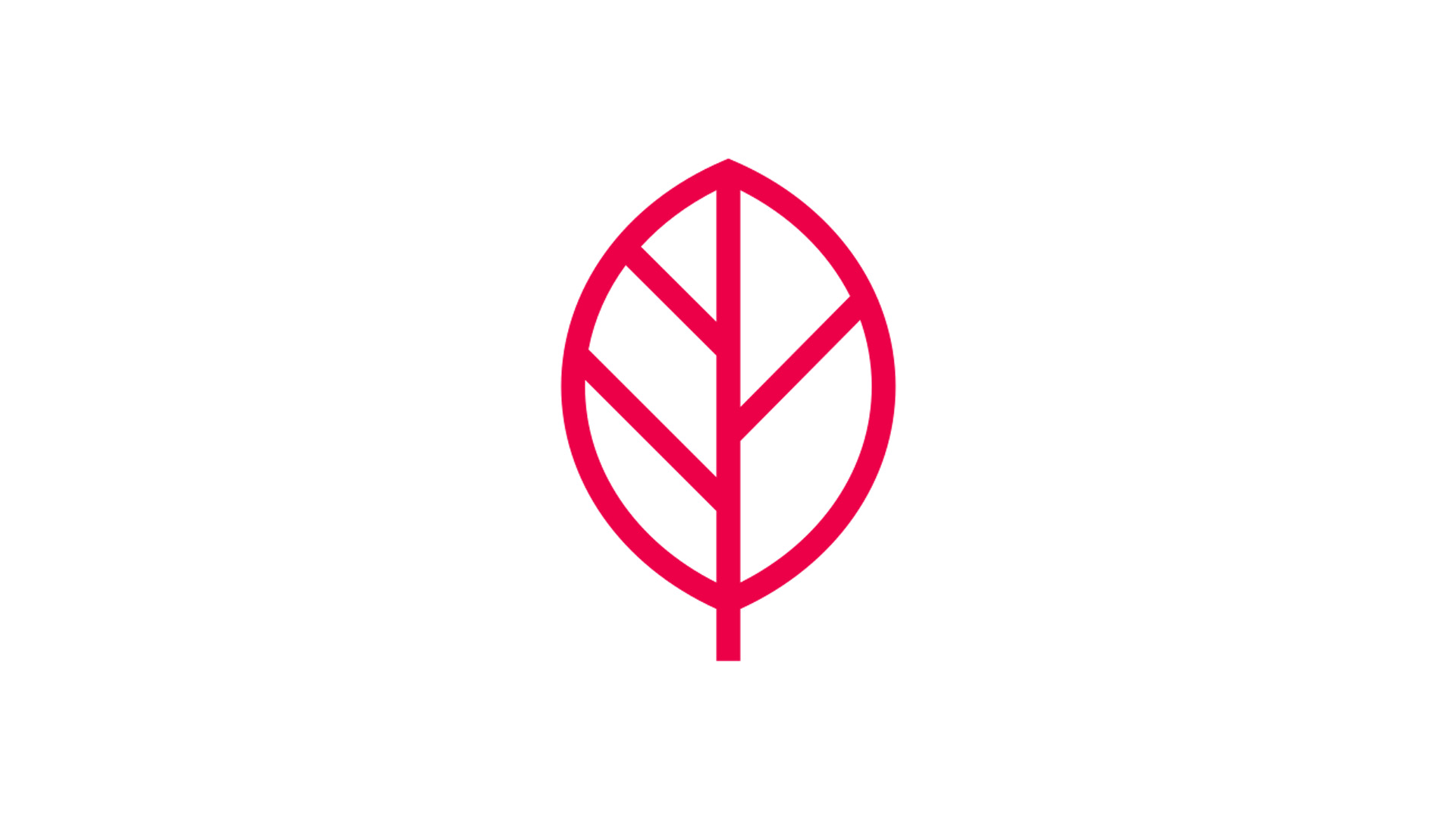 Biofuels icon standard leaf red
