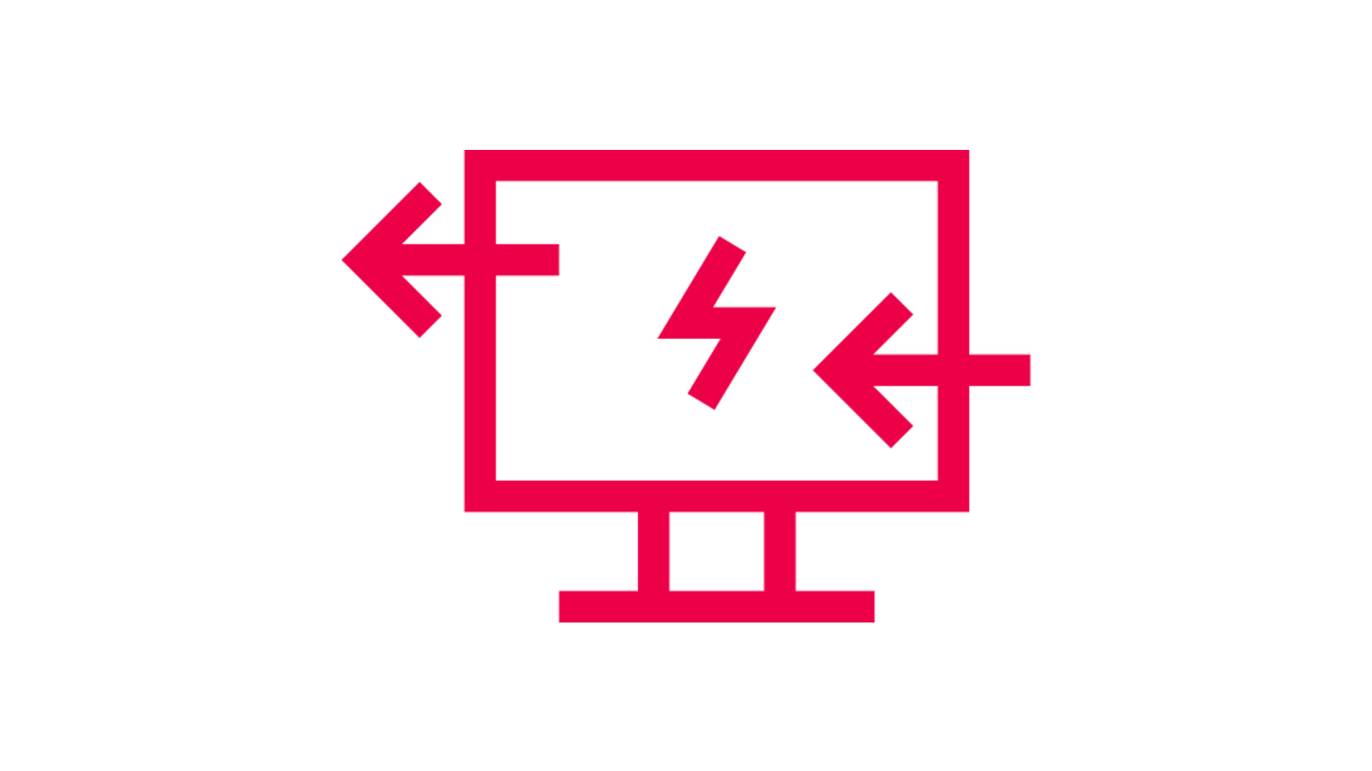 Energy management system icon red