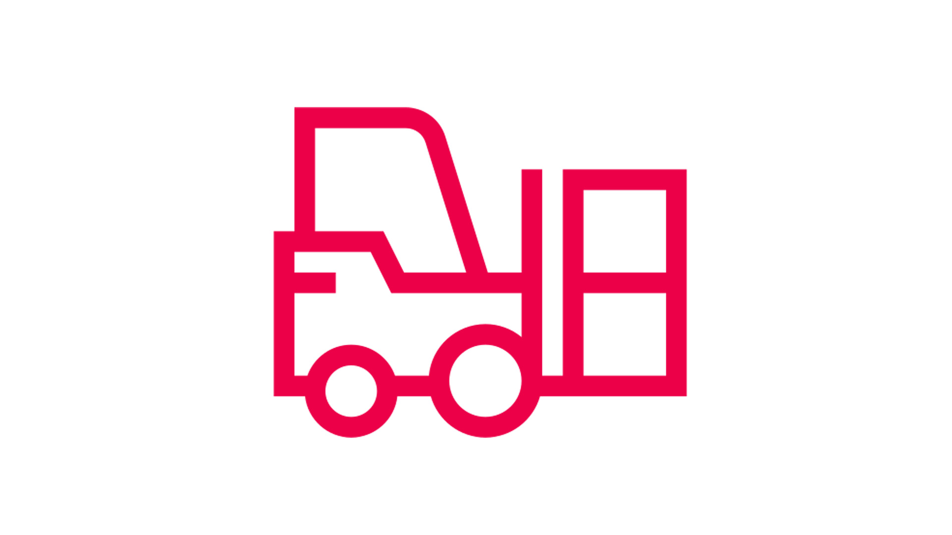 Forklift icon red